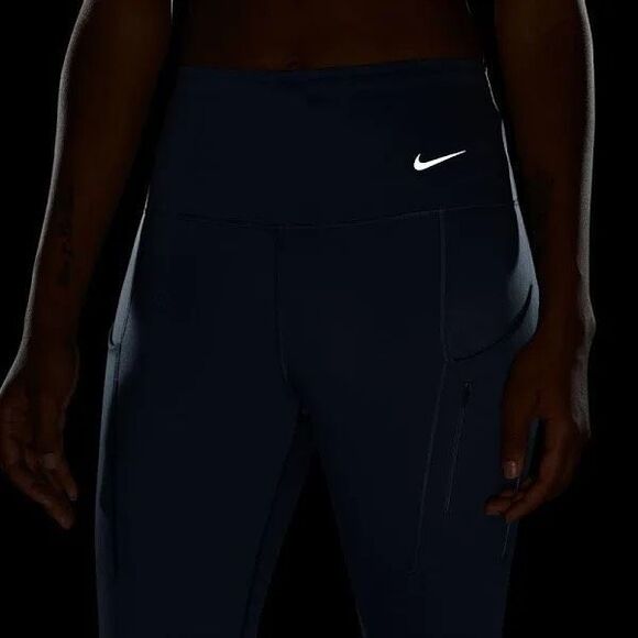 Nike NWT Dri Fit Go High Rise 7/8 Leggings Black XS - Picture 5 of 8